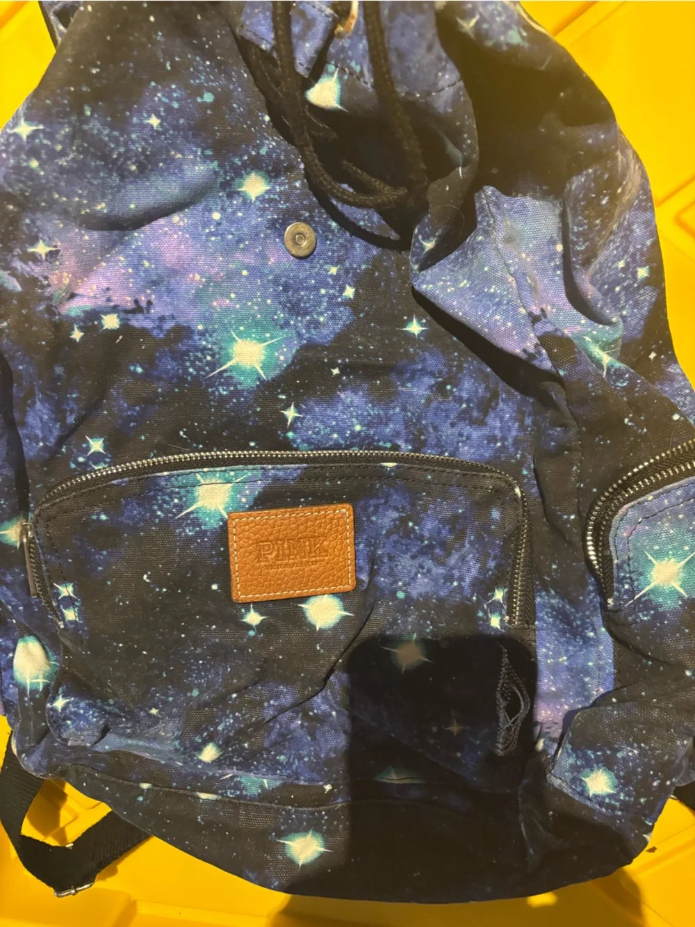 Pink victoria secret Blue Galaxy Print Men's Backpack - Casual Everyday Bag